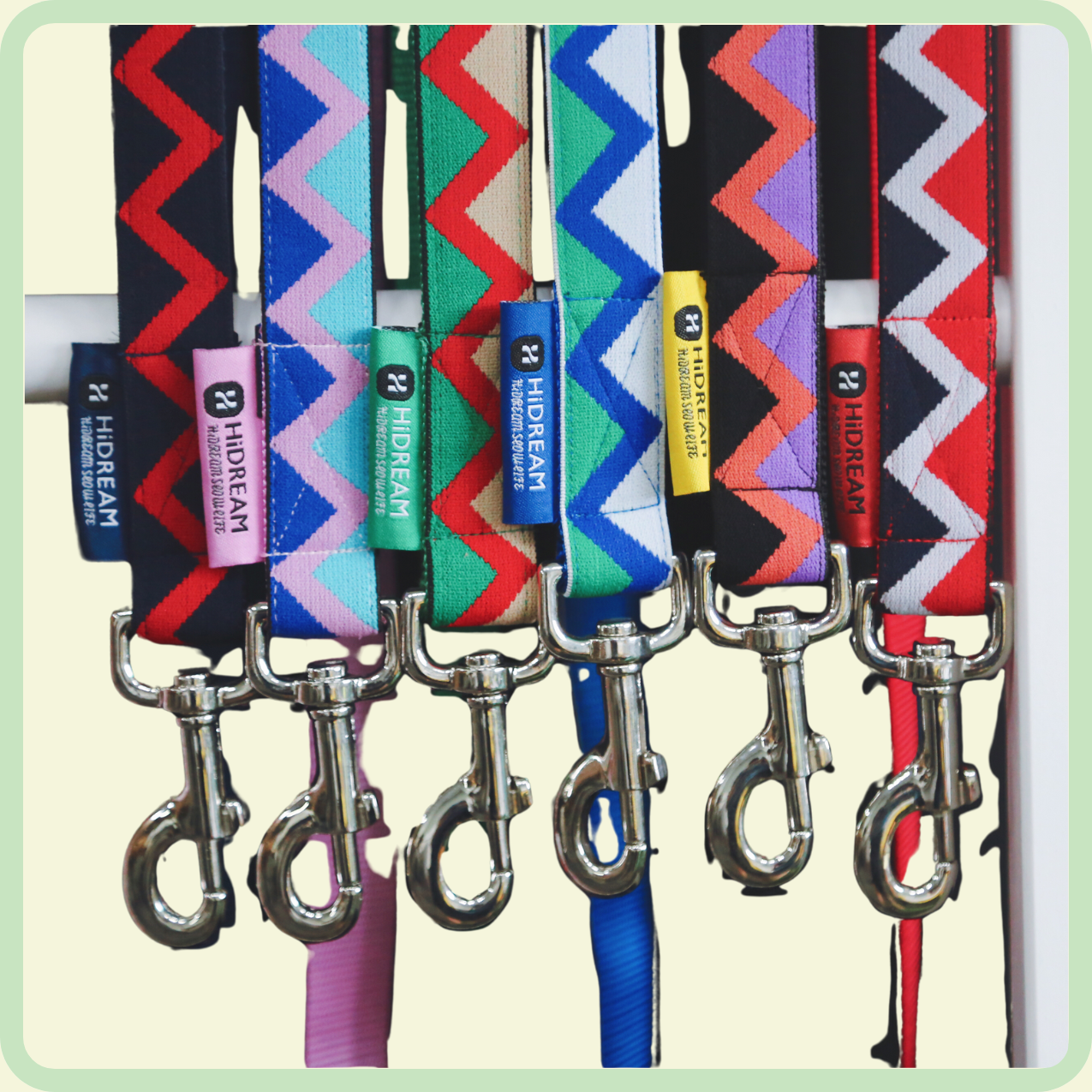 hondenriem "rainbow series" 